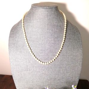 Vintage Marvella Brand Long Pearl Necklace